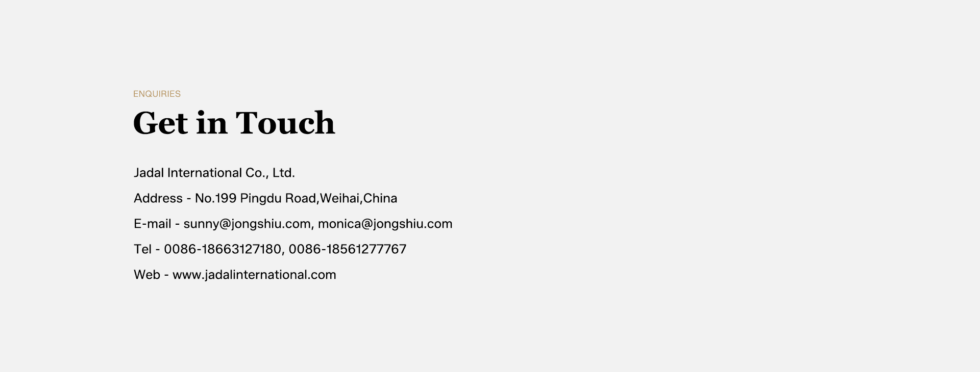 Get in Touch